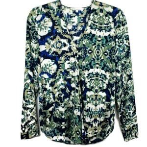 Anthropologie Olivaceous v neck Blouse Sz …